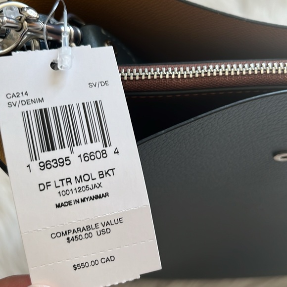 Coach Mollie bucket bag in denim - Picture 4 of 7